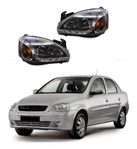 Comprar Kit Faros Deportivos Corsa 2003 A 2008 C\u002Ftira Led Tipo Audi