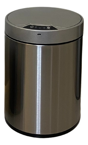 Lixeira Automática Inox Com Sensor 8l Banheiro Piso Cozinha