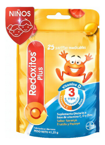 Redoxitos Plus Gomitas Masticables Vitaminas C, D Y Zinc 