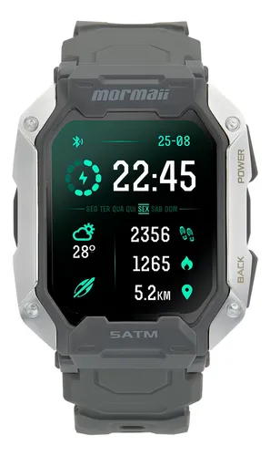 comprar Mormaii Smartwatch Force 1.72  Cinza Moforceac\u002F8c