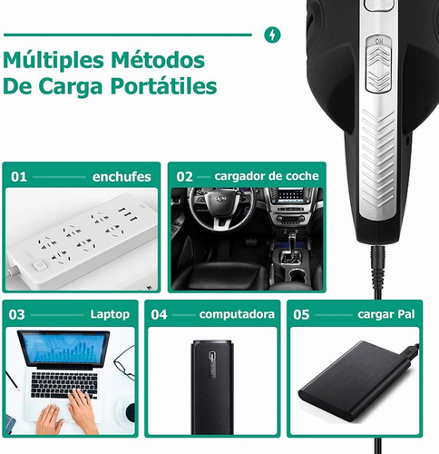 Imagen 5 de 9 de Aspiradora Mano Inalámbrica Portátil,2200mah Seco Y Húmedo