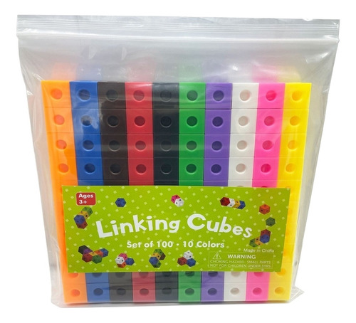 Bloques Numéricos Mathlink Cubos 100 Piezas