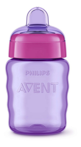 Imagen 2 de 5 de Vaso Avent Philips Easy Sip 260ml Nena 9m+ Boquilla Silicona