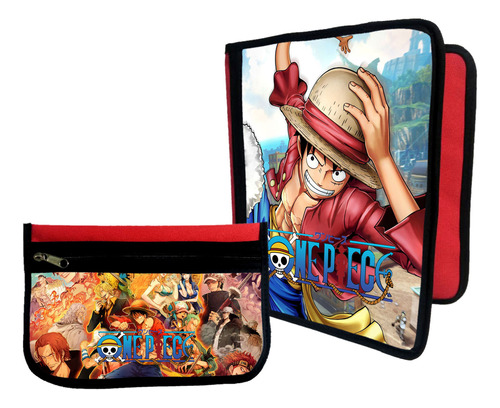 Combo Carpeta + Cartuchera One Piece #286