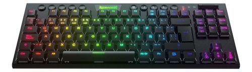 Teclado Gamer Redragon Horus K621 Blue Tkl Español Negro Rgb Idioma Español Latinoamérica