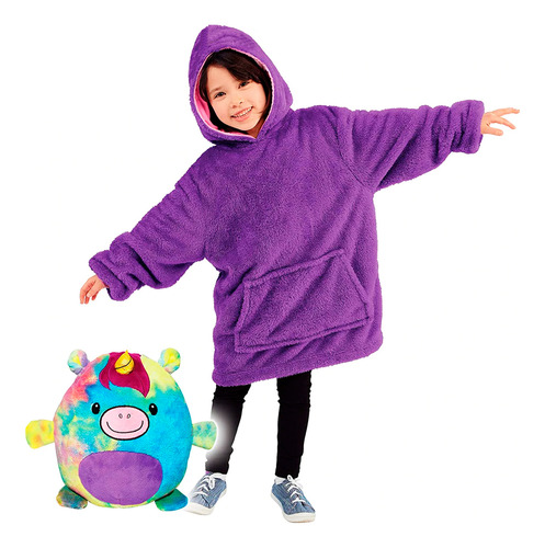 Buzo Polar Magico Canguro Peluche P/ Niños Diseños- El Rey