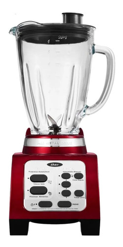 Licuadora Oster BRLY07 con jarra de vidrio 120V roja