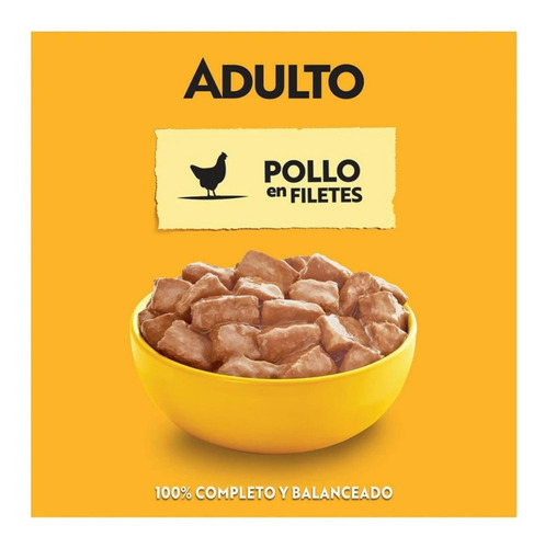 Imagen 3 de 3 de Alimento Pedigree Perro Adulto Sobre Pollo 150g