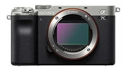  Sony Alpha 7C ILCE-7C mirrorless cor  prata