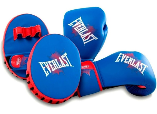 Kit Boxeo Infantil Juvenil Everlast Guantes 8 Oz + 2 Focos