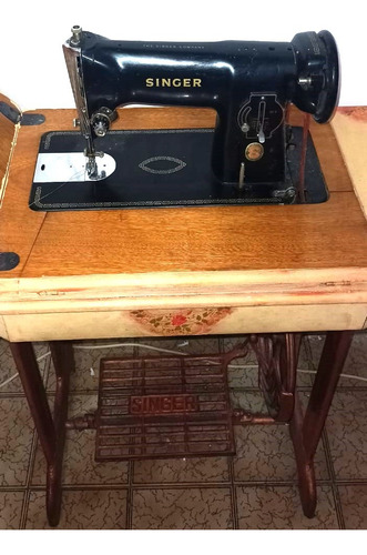 Maquina De Coser Antigua Singer- Impecalbe- Usada Negro (Usado)