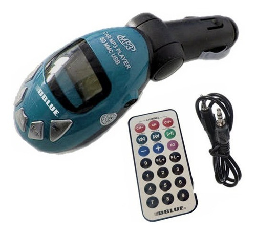 Transmisor Fm De Mp3/sd/usb/con Control Para Automóvil Dblue