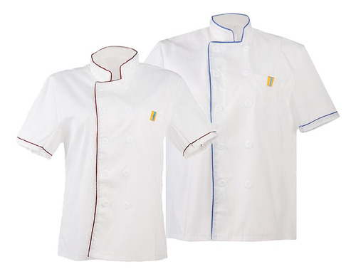 2 / Set Unisex Chef Chaquetas Abrigos De Cocina