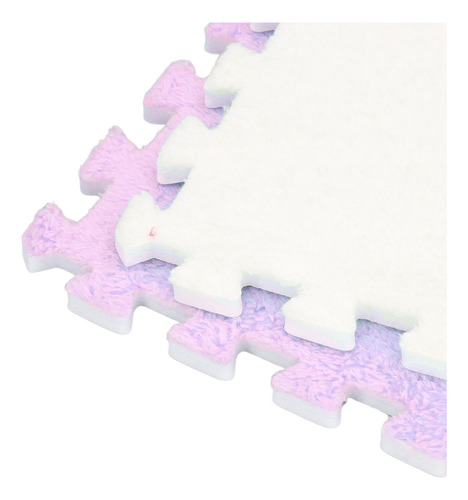 Alfombrilla De Felpa Gruesa Entrelazada, 10 Unidades, Espuma