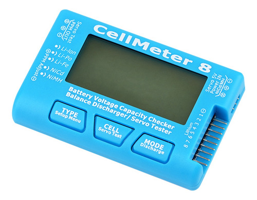 Medidor De Prueba De Voltaje De Capacidad De Batería Rc Cell