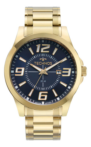 Relógio Technos Masculino Racer Dourado