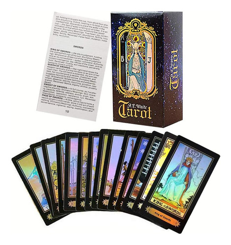 Tarot Versión Holográfica Láser 78pcs + Manual