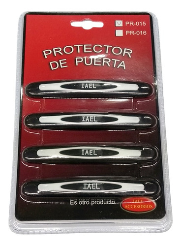 Jgo Salva Puertas Protector P/puerta Adh. Negro X4 Linea