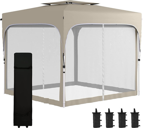 Carpa Desayunador Plegable Portatil Outsunny Camping 10x10ft