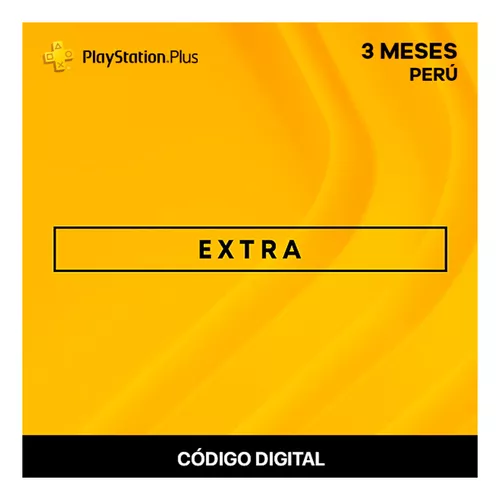 Playstation Plus Extra 3 Meses Peru (codigo Digital)