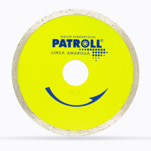 Disco Diamantado Continuo 115mm Patroll Linea Amarilla