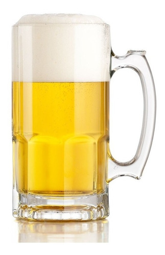 Super Vaso Tarro Para Cerveza De Vidrio 1 Litro Crisa