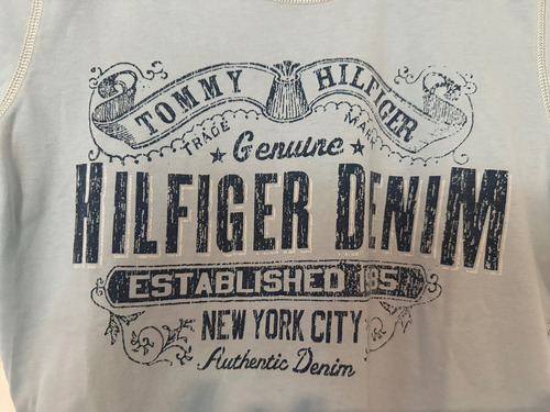 Remera Tommy Hilfiger Celeste (Usado)