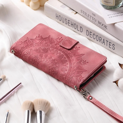 Funda De Piel Con Tapa Para Tarjetas Y Cartera .