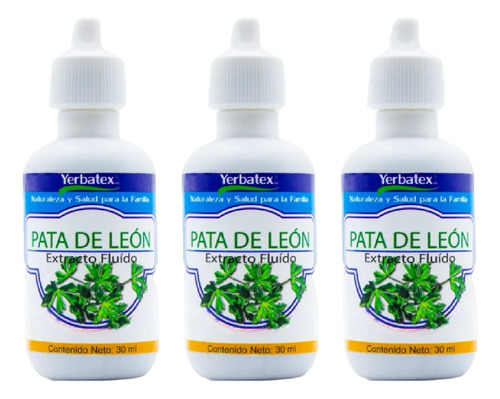 3 Té De Pata De León En Gotas 30ml