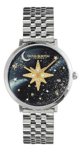 Relógio Olivia Burton Feminino Aço Prateado 24000080