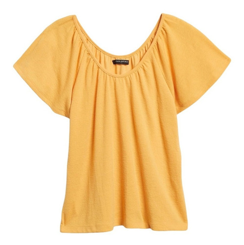 Blusa Manga Corta Banana Republic Talla Small Color Amarillo