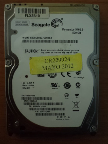Disco Duro 500gb Acer One D270 Con Programas Con Envio (Usado)