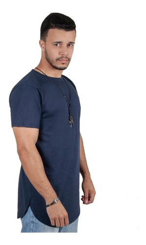 Kit C/3 Camiseta Camisa Blusa Oversized Longline Masculina