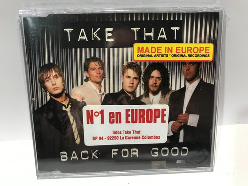Take That - Back For Good Cd Single Lacrado Fabrica Importad