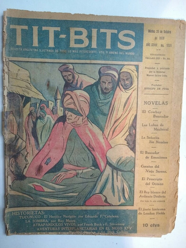 Revista Tit Bits Número 1531 Año 1938