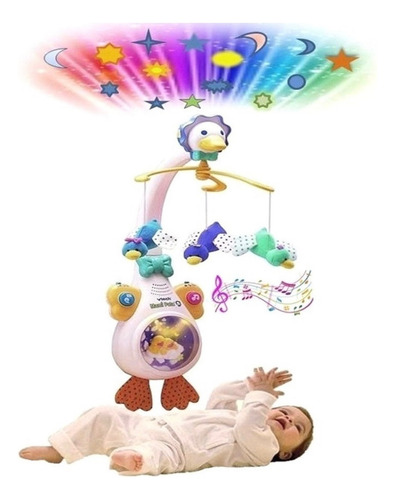 Movil Mami Pata Proyector Y Grabador Vtech Maternelle Blanco Mamá Pata (Usado)