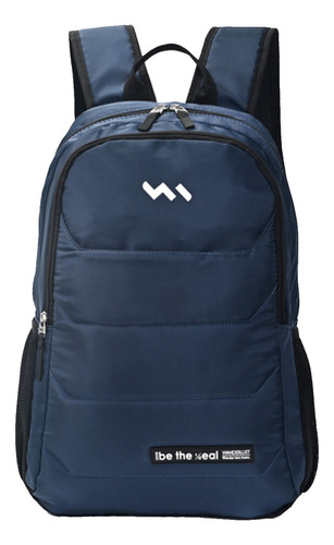 Mochila Wanderlust Porta Notebook Urbana Azul Deportiva