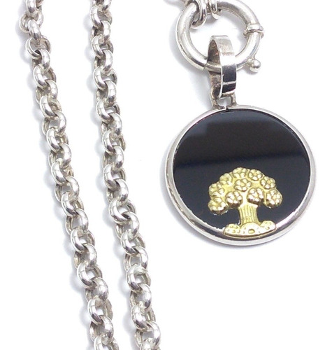 Collar Rolo Arbol Vida De Plata 925 Cadenitas Mujer