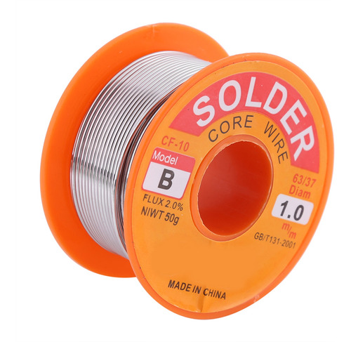 Rollo De Alambre De Soldadura 63/37 Rosin Core Flux 2% Solda