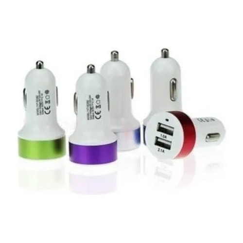 Cargador Auto Doble Usb 2 Usb Encendedor Celular Adaptador