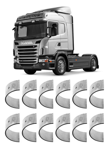 Jogo Anel Segmento Std Scania G360 G400 2011 A 2022 Mahle