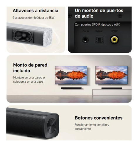 Xiaomi Barra De Sonido Soundbar 2.0 Ch Bluetooth 5.3