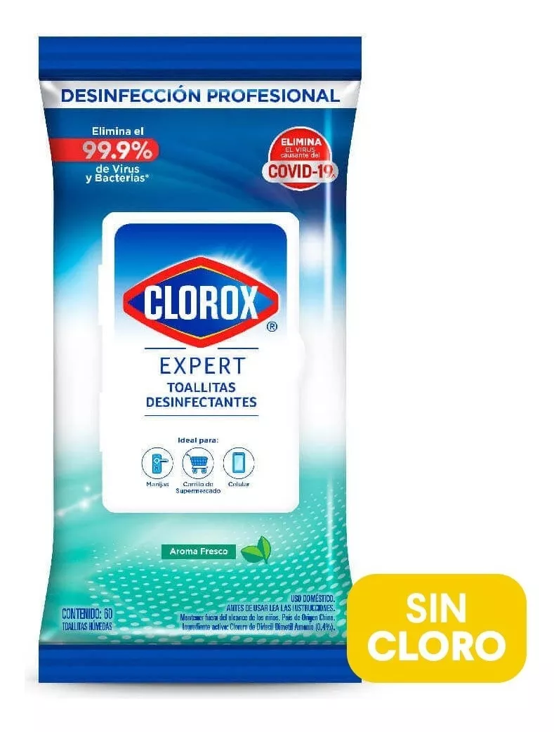 Tercera imagen para búsqueda de toallitas desinfectantes clorox