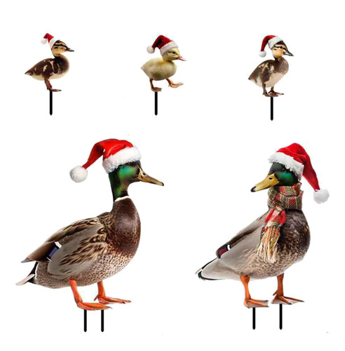 5 Piezas Estatuas De De Navidad Estacas De Jardín