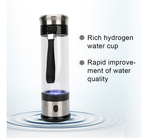 Botella De Agua Rica En Hidrógeno Vaso Generador De Hidrógen