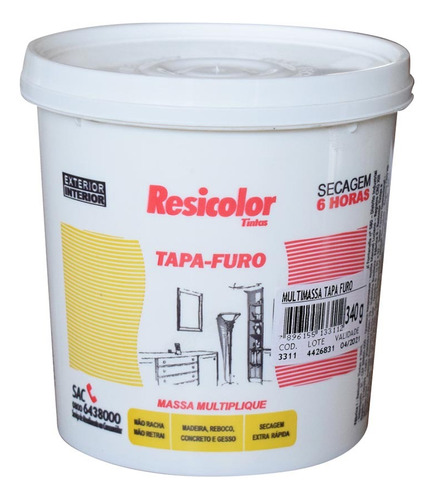 Masa Elástica Tapa Todo 90g Resicolor