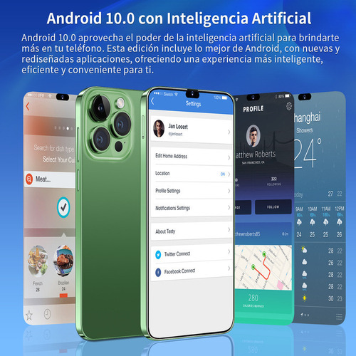Celular Android I15 Pro Max Teléfonos Inteligentes De 6.5 Pu