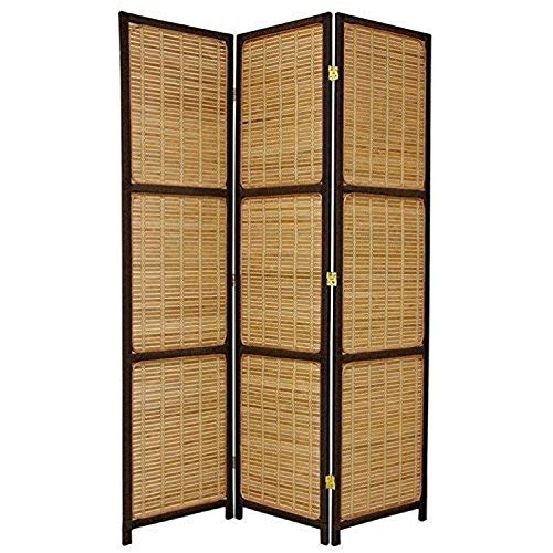 Oriental Muebles 6 ft. Tall Woven Accent Separador  3 panel