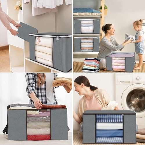 Cajas Almacenamiento Ropa Gran Capacidad 4pack Plegable