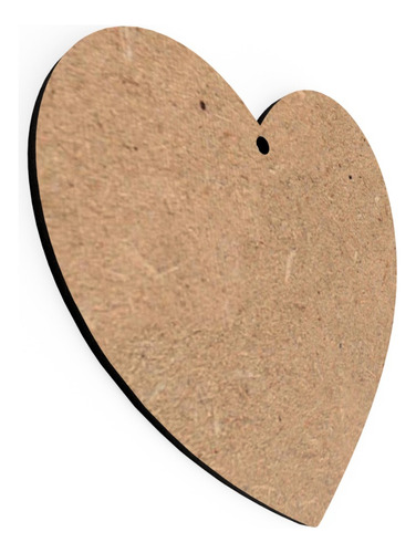 Corazón 8cm (20 Pz) Base Forma Corazón Mdf Bricolage